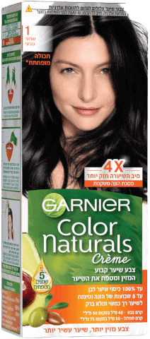 צבע לשיער | קולור נטורלס | 1 שחור טבעי