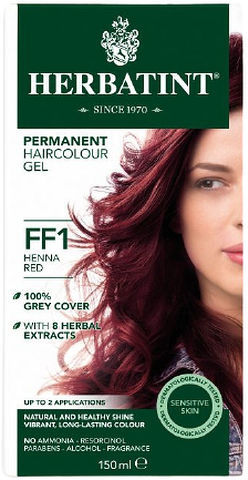 צבע לשיער על בסיס צמחי הרבטינט FF1 אדום חינה וטיקה