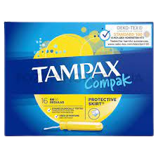 טמפונים Tampax Compak - 16 יחידות לשימוש יומיומי נוח