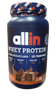 אבקת חלבון אול אין | Allin Whey Protein | בטעם שוקולד בלגי | מכיל 759 גרם אול-אין | ALLIN