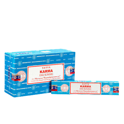 מקלות קטורת | קארמה | קופסא המכילה 12 חבילות | כל חבילה מכילה 15 גרם