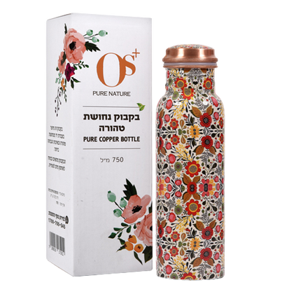 בקבוק נחושת טהורה | מכיל 750 מ