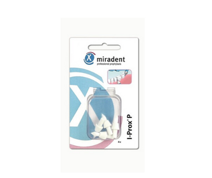 x | miradent | שומרים על בריאות השיניים | סט המכיל 4 מברשות אינטרספייס | מיועדות לידית I-Prox P