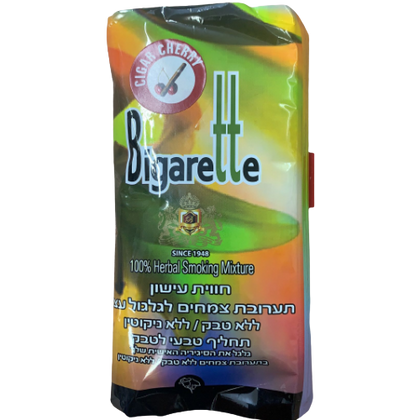 טבק ללא ניקוטין בטעם דובדבן ביגארט | מכיל 40 גרם