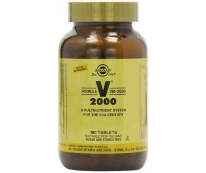 מולטי ויטמין מינראל בתוספת מזון מלא, חומצות אמינו, וצמחים | VM-2000 | סולגאר