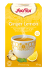חליטת תה צמחים אורגנית בטעם ג'ינג'ר ולימון | מכיל 17 שקיקי תה | yogi tea