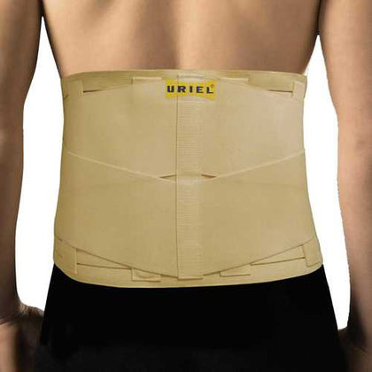 חגורת גב אוורירית עם סגירה כפולה לתמיכה מחוזקת | מסייעת בטיפול והפחתת כאבי גב תחתון חזקים | מידה XXL אוריאל | URIEL