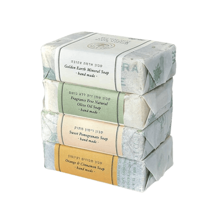 מארז ארבעה סבונים טבעיים | A Package Of 4 Natural Soaps | מארז ארבע סבונים 100% טבעיים במחיר מיוחד |