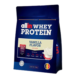 אבקת חלבון אול אין – Allin Whey Protein כשר 750 גרם|חדש! שקית פאוץ | בטעם בננה