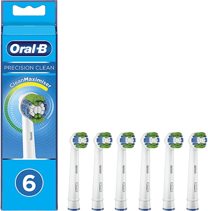 אורל בי | Oral-B חבילה של 6 ראשי מברשת Precision Clean עם טכנולוגיית CleanMaximiser - מוצרי יופי וקוסמטיקה