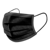 50 מסכות היגייניות חד פעמיות שחורות | מסכות פנים אופנתיות בצבע שחור
