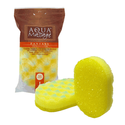אקווה מסאז' | Aqua Massage ספוג רחצה פילינג אנטי צלוליט - 2 יחידות