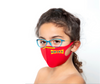 מסכת נשימה בד לייקרה לפנים רב שימושית "גדי" לילדים | מונע אדים על המשקפיים | אוריאל | URIEL