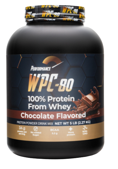 אבקת חלבון טעם שוקולד | WPC-80 | מכיל כ-69 מנות | 2.27 ק